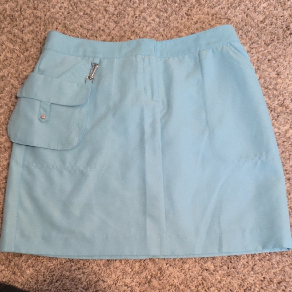 Izod XFG Light Blue Detachable Pocket Golf Skort